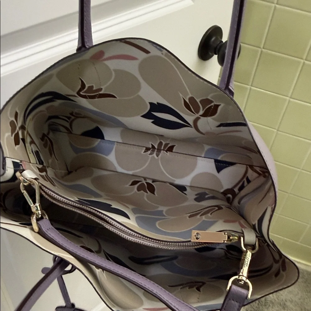 Kate Spade Lavender Tote Bag - Picture 3 of 8